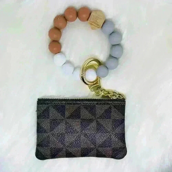 Handbags - Zippered Card Coin Case Wristlet